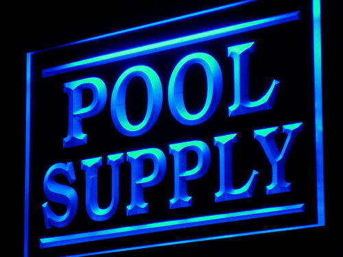 Pool Supply Display Shop LED Neon Sign